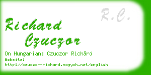 richard czuczor business card