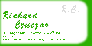 richard czuczor business card